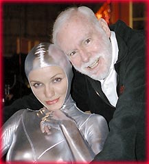 Leonard Goldberg and heavenly angel, Cameron Diaz on the set of Charlie's Angels film. Goldberg says this about Diaz --  She just lights up the screen and when she smiles, the audience smiles back.  Cameron is a movie star in the best sense of the word.  Photo 2003 Columbia-Tri Star Pictures. 