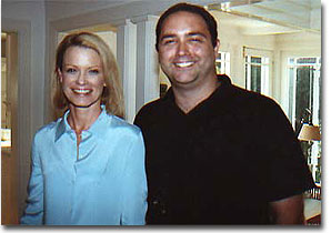 Shelley Hack and Mike Pingel. After Shelley had filmed E!'s TV Tales